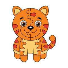 A vibrant tiger puzzle featuring bold stripes and fierce eyes, perfect for wildlife lovers and puzzle fans. Fun, challenging, and great for both kids and adults!
