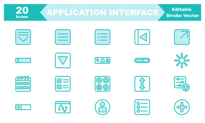 Mobile Interface Icon Set