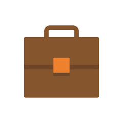 Minimal briefcase icon representing school bag, teacher's case, or business tool in educational or professional contexts.
