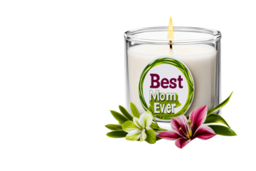 Celebrate mom with a best mom ever candle gift for special occasions