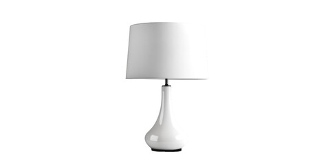 Minimalist Table Lamp Isolated on Transparent Background