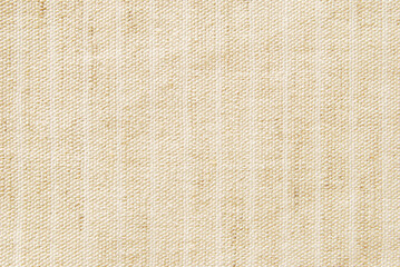 Linen fabric texture, beige stripe canvas texture as background