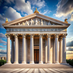 Obraz premium classical architecture majestic Greco Roman temple