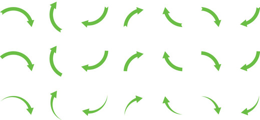 Vector Collection of Arrows – arrow, icon, up, down, right, curved and round Arrow Symbols for Interface and Process Concepts.