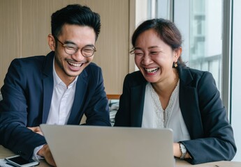 Obraz premium Engaging Perspectives in a Collaborative Workspace for Young Professionals in a Modern Office