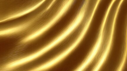 Luxury golden metallic pattern with smooth seamless texture and soft reflective light on elegant abstract background for modern design use