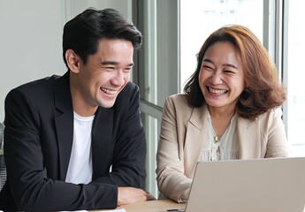 Obraz premium Fostering Work Ethic Collaborative Meetings in a Friendly Digital Environment for Young Pros