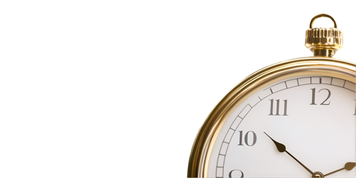 New Year Celebration Countdown Isolated on Transparent Background