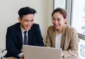 Obraz premium Innovative Business Collaborations Engaging Office Environment for Young Professionals