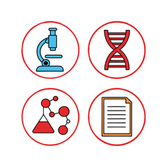 Science and Research Icons