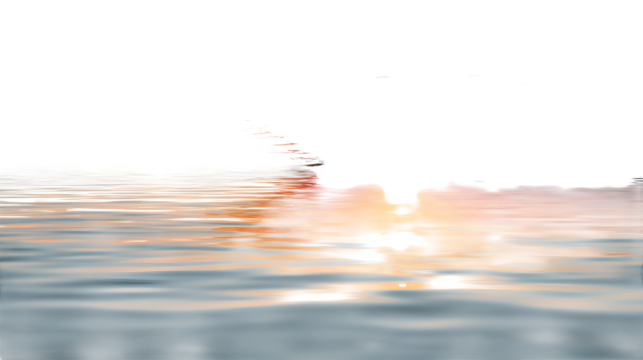 sunset in the sea