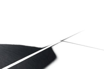 Dark leather texture with single diagonal grout line on transparent background