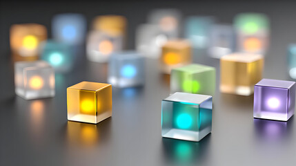 formations lit by glowing AI circuits with shifting intensity and complexity