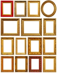 Variety of ornate picture frames