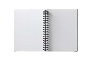 Open spiral-bound notebook with blank pages (1)