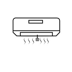 ilustration of a wall-mounted air conditioner emitting cool air, ideal for themes of home appliances, climate control, or energy efficiency.
Bahasa Indonesia:
Ilustrasi AC yang dipasang di dinding men