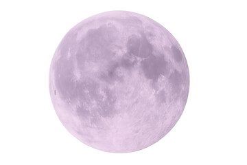 Obraz premium Full moon glowing pink against transparent backdrop, radiating mystical ethereal light