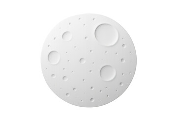 Obraz premium Lunar surface featuring stark white moon, revealing textured craters against transparent backdrop