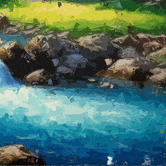 Various oil paintings, flowers, chrysanthemums, butterflies, lakes, grasshoppers, plum blossoms, landscapes, streams, figures, forests, horses, bees