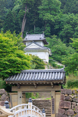 出石城　登城門　登城橋　城下町　時計台　兵庫県豊岡市出石町