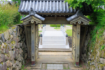 出石城　登城門　登城橋　城下町　時計台　兵庫県豊岡市出石町