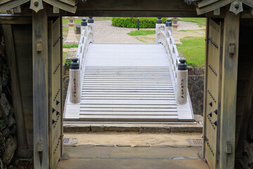 出石城　登城門　登城橋　城下町　時計台　兵庫県豊岡市出石町