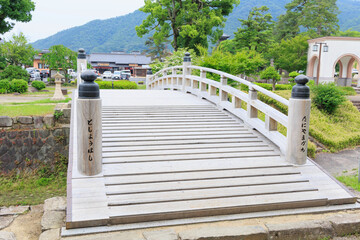 出石城　登城門　登城橋　城下町　時計台　兵庫県豊岡市出石町