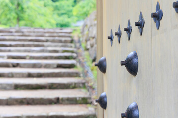 出石城　登城門　登城橋　城下町　時計台　兵庫県豊岡市出石町