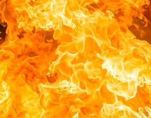 Abstract flames in vibrant orange and yellow (1)