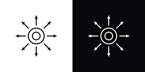 Distribution box icon. editable stroke web icons