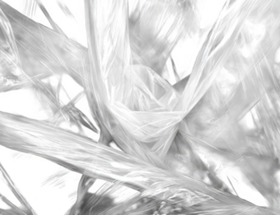 Abstract tangled plastic