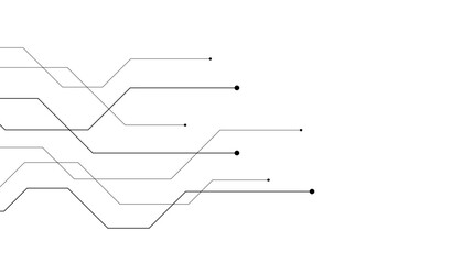 Abstract futuristic circuit board Illustration, Circuit board with various technology elements. Circuit board pattern for technology background. Vector illustration