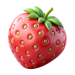 Fototapeta premium strawberry 3d plastic 