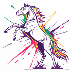 horse head vector