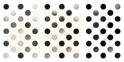 Abstract grayscale polka dots,  gradation pattern