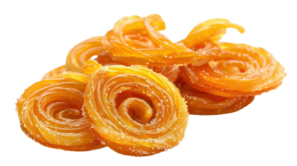 Pile of sweet jalebi dessert