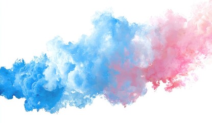 Abstract blend of blue and pink hues.