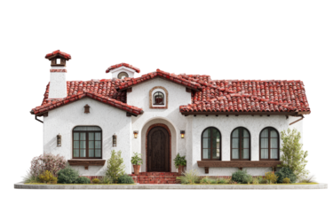 Spanish-style house with terracotta roof