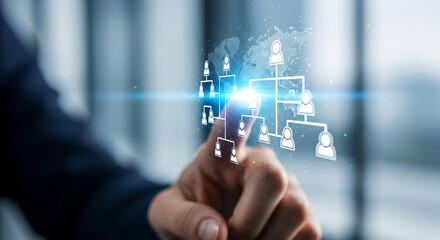 Interactive Global Network Visualization with Human Icons.