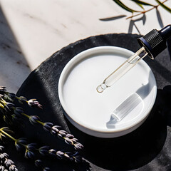 close up of a lavender essence