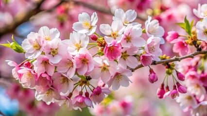 Obraz premium Cherry blossoms in bloom