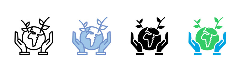 Environmental Protection icon sheet multiple style collection