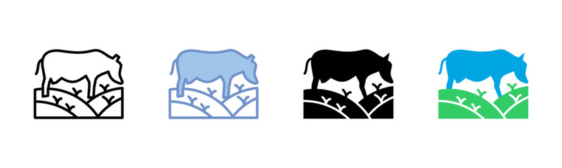 Grazing icon sheet multiple style collection