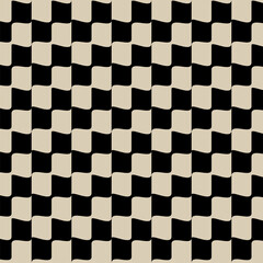 ABSTRACT CHESS CHECKERED BACKGROUND PATTERN DESIGN BLACK