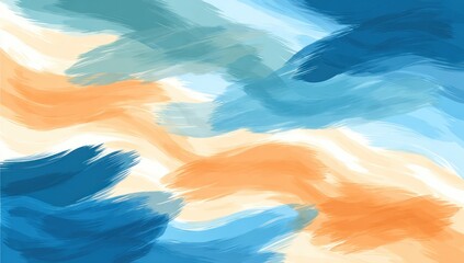 Abstract painted design with flowing colors.