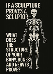 Sufi-Inspired Poster Pointing Out the Irony: Imitations Are Praised, Yet the Living Original Is Ignored