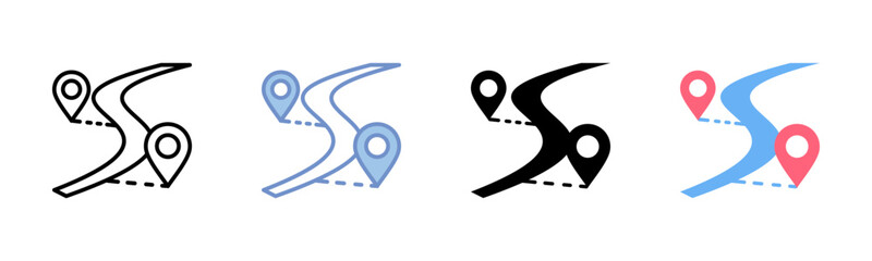 Path icon sheet multiple style collection