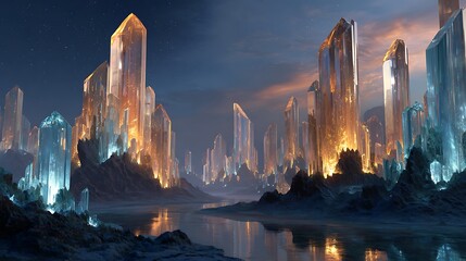 water fountain at night