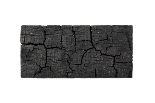 A black and white photo of a piece of wood with cracks and holes