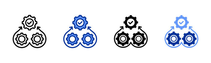 Automation icon sheet multiple style collection